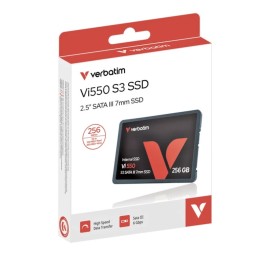Verbatim Hard Disk SSD Stato Solido 256GB Vi550 SATA III  PC Computer Notebook Portatile SATA 3 Veloce