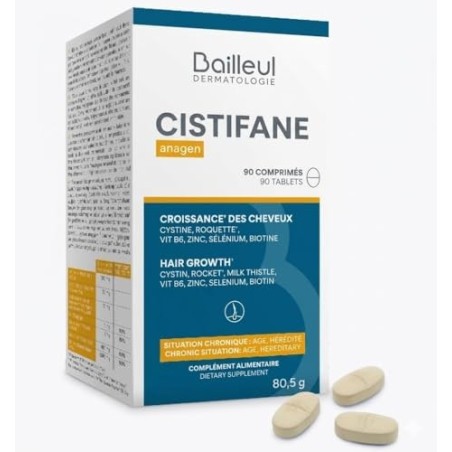 Cystiphane Anagen Fort Biorga - Formula Potenziata per situazioni Croniche  - Integratore Alimentare per Capelli